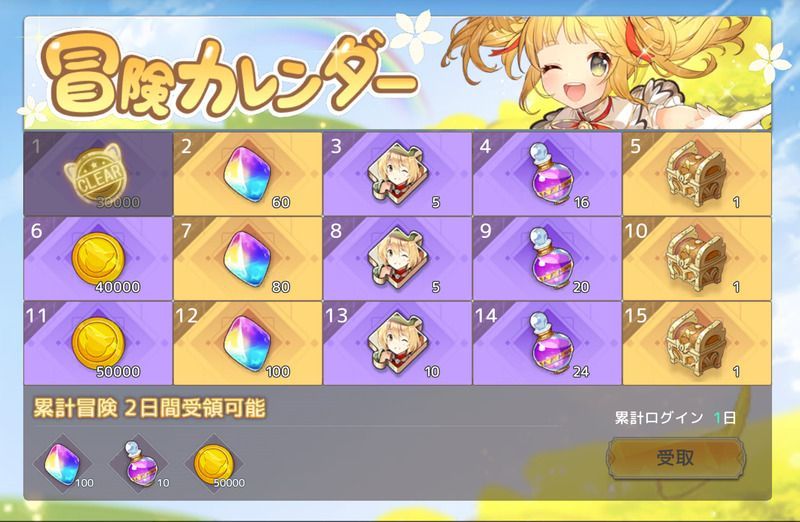 ログインボーナス