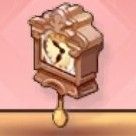 木製の箱型掛け時計