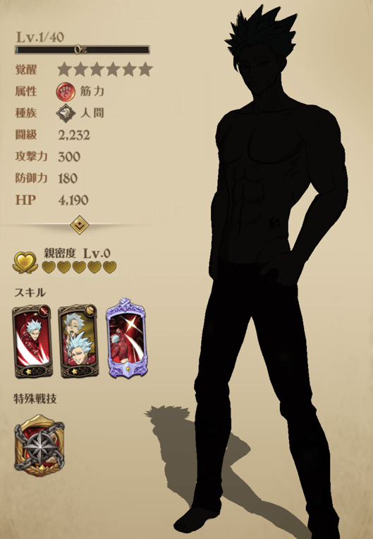 バンステータス画面