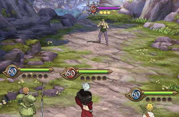 戦闘中の属性表示画像