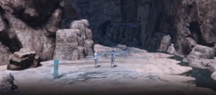 柱の色が青くなっている画像