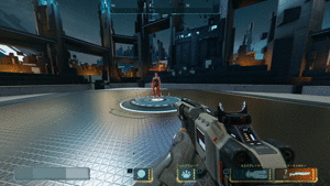 敵を前に飛ばすgif画像