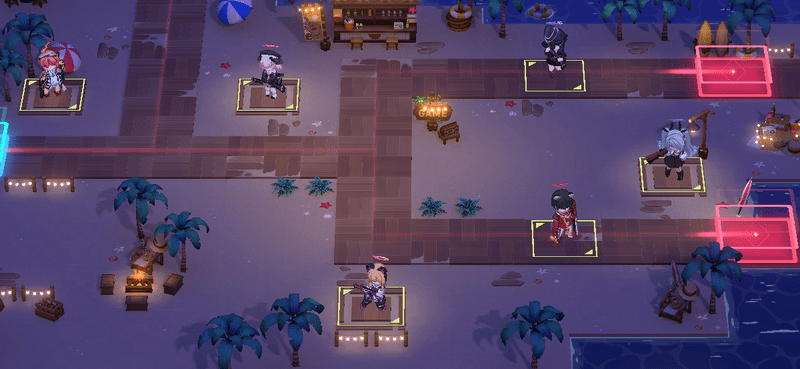 チャレンジ3キャラクターの配置