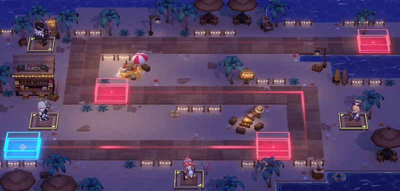 チャレンジ1キャラクターの配置