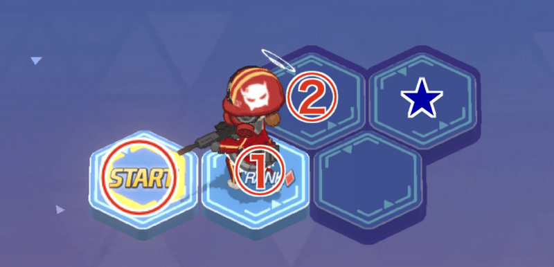 Hard 1-1 攻略イメージ