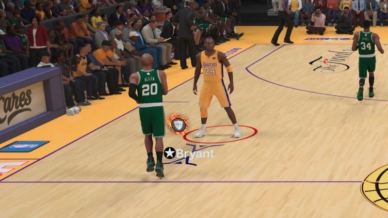 レイ・アレンをしっかりマークする