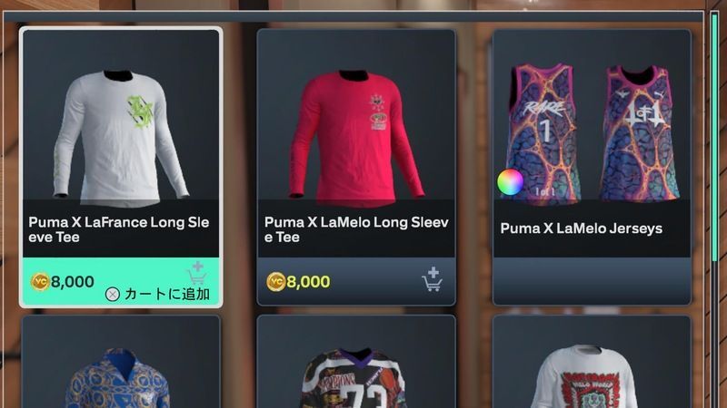 服装・タトゥー等の購入