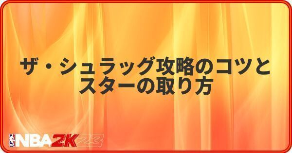 ザ・シュラッグ攻略のコツとスターの取り方