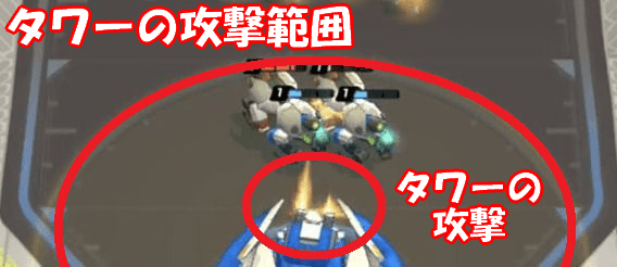 自陣で防衛時の画像