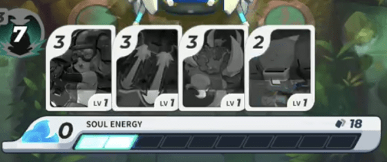 バトル中のコスト表示画面