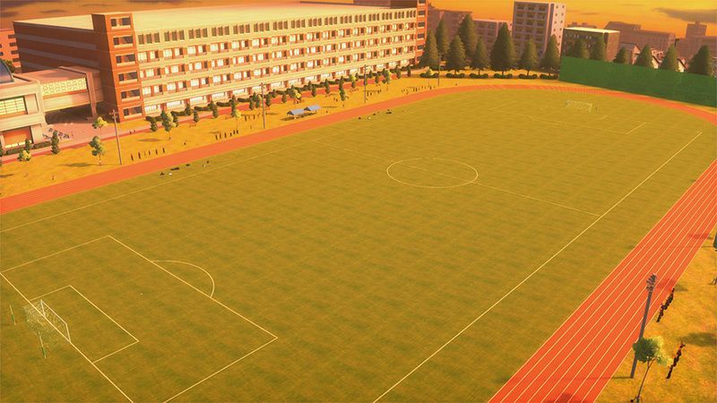 武蔵中学校グラウンド「夕方」