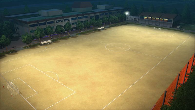 ふらの中学校グラウンド「夜」