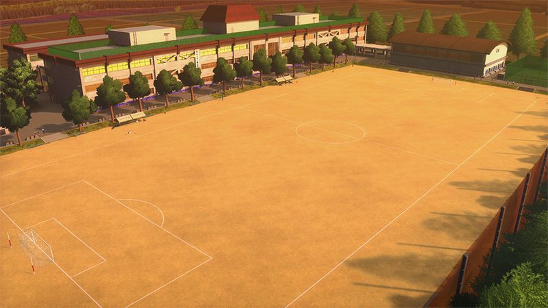 ふらの中学校グラウンド「夕方」