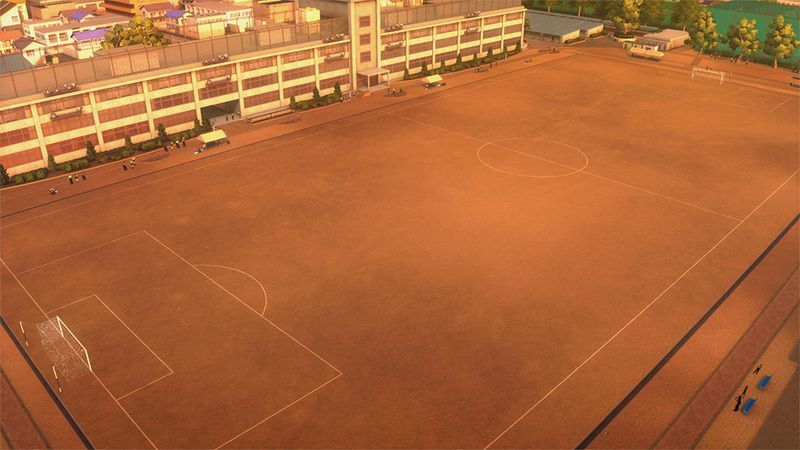 南葛中学校グラウンド「夕方」