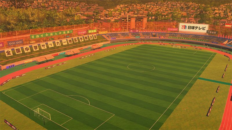 南葛市総合運動場「夕方」