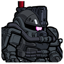 【連携機体／妨害】 軍警ザク（特殊部隊仕様）（シリーズ：機動戦士ガンダムGQuuuuuuX）