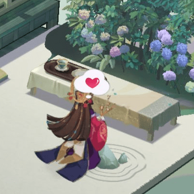 納涼長机に反応するかぐや姫