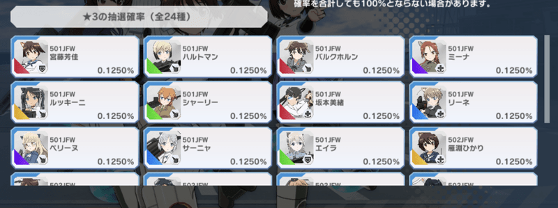 ガチャ排出対象