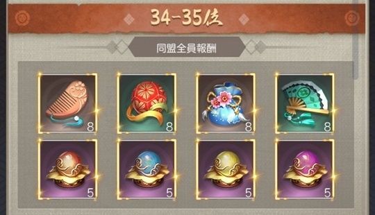 全サーバ同盟奉行所順位戦34-35位