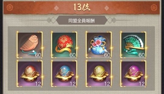 全サーバ同盟奉行所順位戦13位