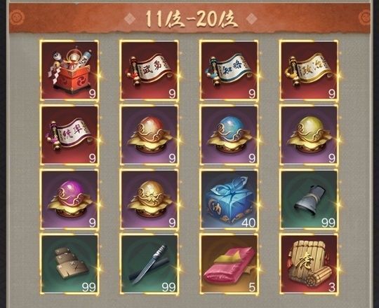 全20サーバー親密順位戦11-20位