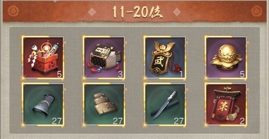 勢力順位戦11-20位