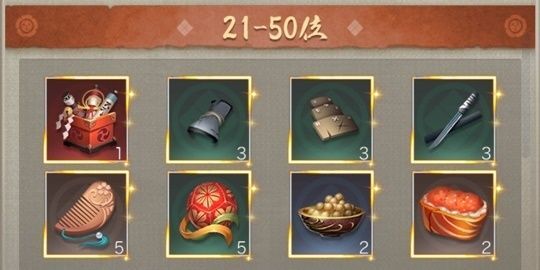 食糧順位戦21-50位