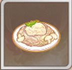 きのこのクリームパスタ