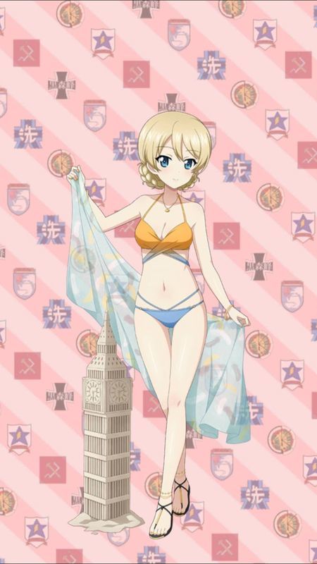 美品　ガールズ＆パンツァー　劇場版　ダージリン　水着ver. 復刻版 Amazon.co.jp: ガールズ&パンツァー 劇場版 ダージリン 水着ver. 1/7