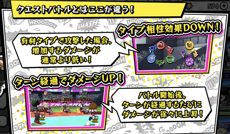 クエストバトルとはここが違う