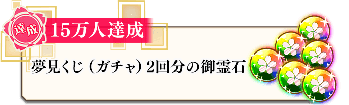 15万人達成