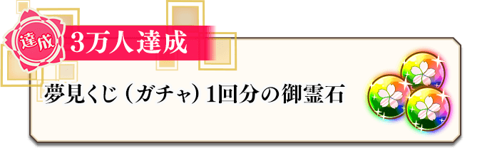 3万人達成