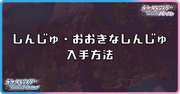 ダイパリメイクのしんじゅ・おおきなしんじゅの入手方法