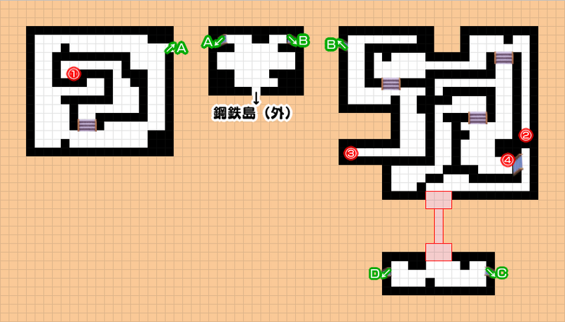 こうてつじま入口~地下1階