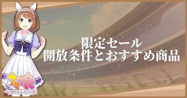 限定セールの開放条件とおすすめ商品