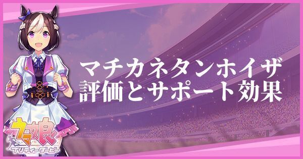 マチカネタンホイザ評価とサポート効果