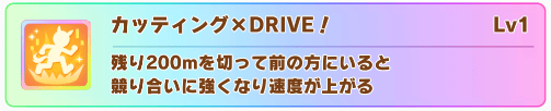 ウォッカの固有スキル