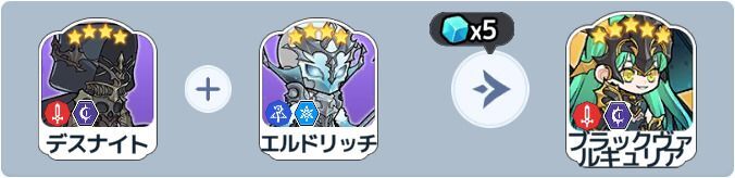 ブラックヴァルキュリア英雄合成式