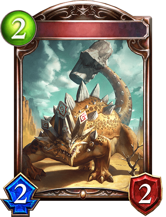 岩石のアンキロサウルスの進化前