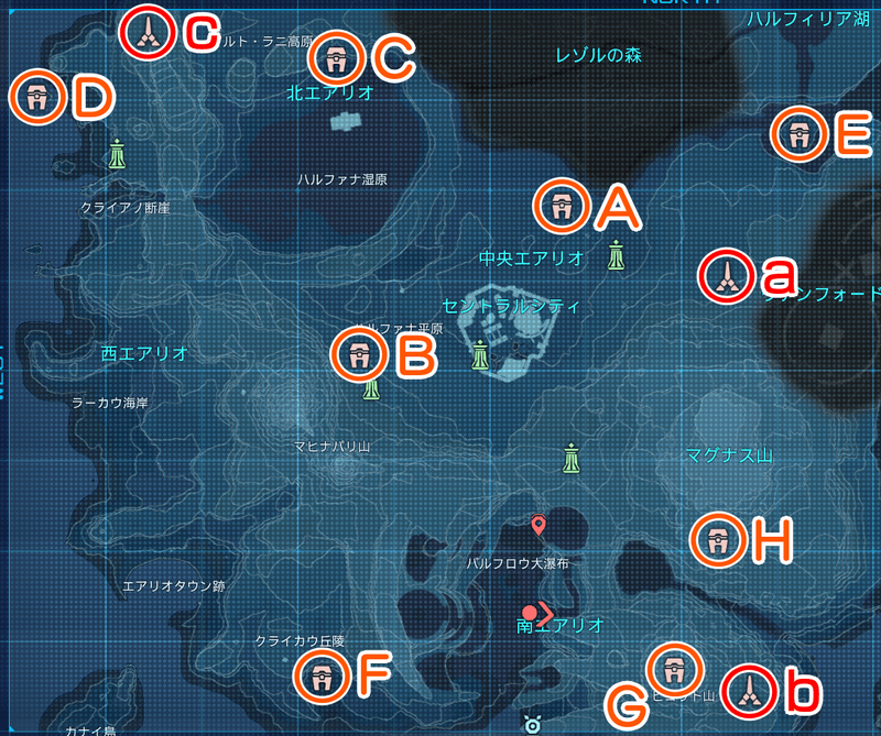 コクーン/タワーの場所