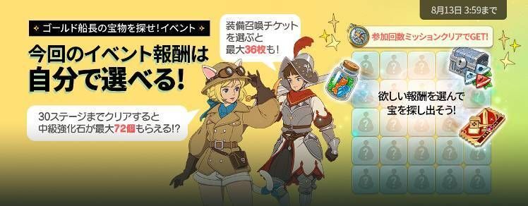 ゴールド船長の宝物を探せ!イベントの詳細情報まとめ