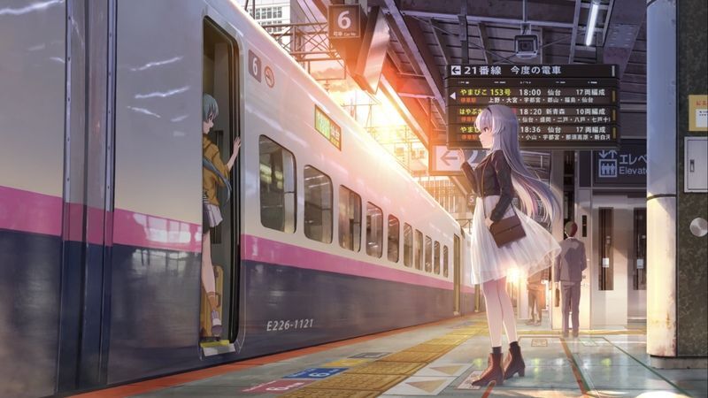 夕暮れのホームで 天動瑠依★5開花