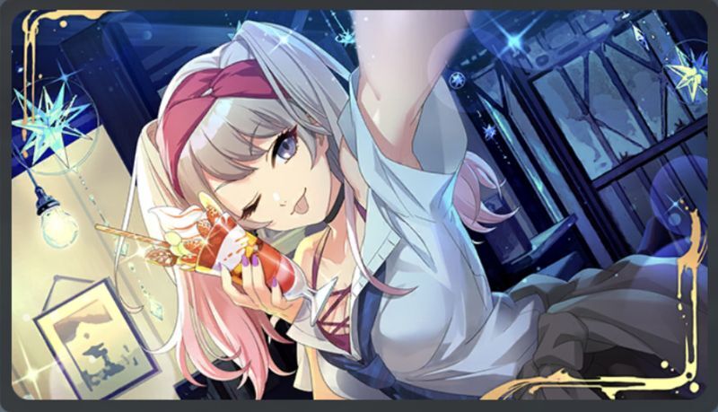 カフェで自撮り