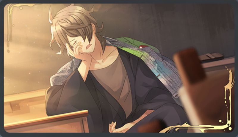 居眠りモチーフ