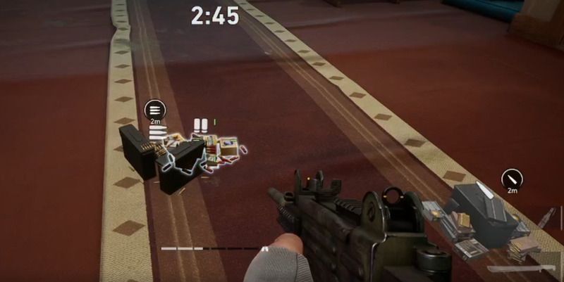 弾薬を落としている画面