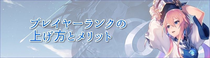 プレイヤーランクの上げ方とメリット