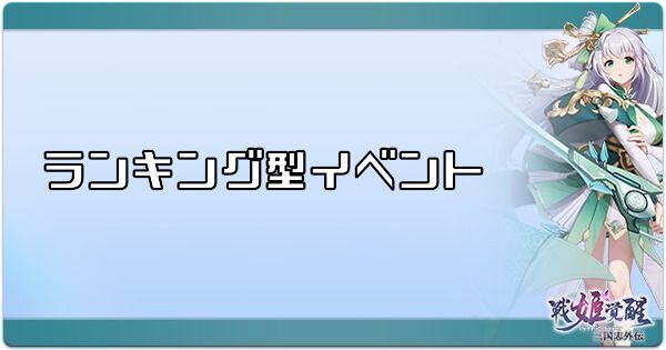 ランキング型イベントの進め方