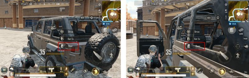 車のドアを開けられる