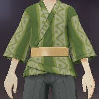 柄付き道中着織部