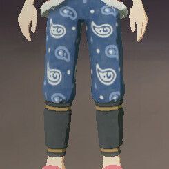 柄付き股引勾玉